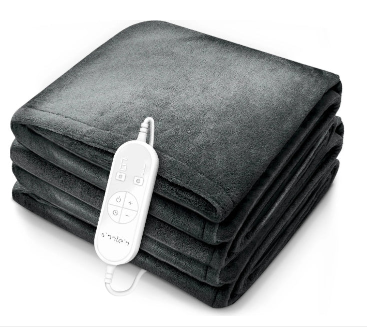 Electric heating blanket with automatic shut-off 1160X120 GREY