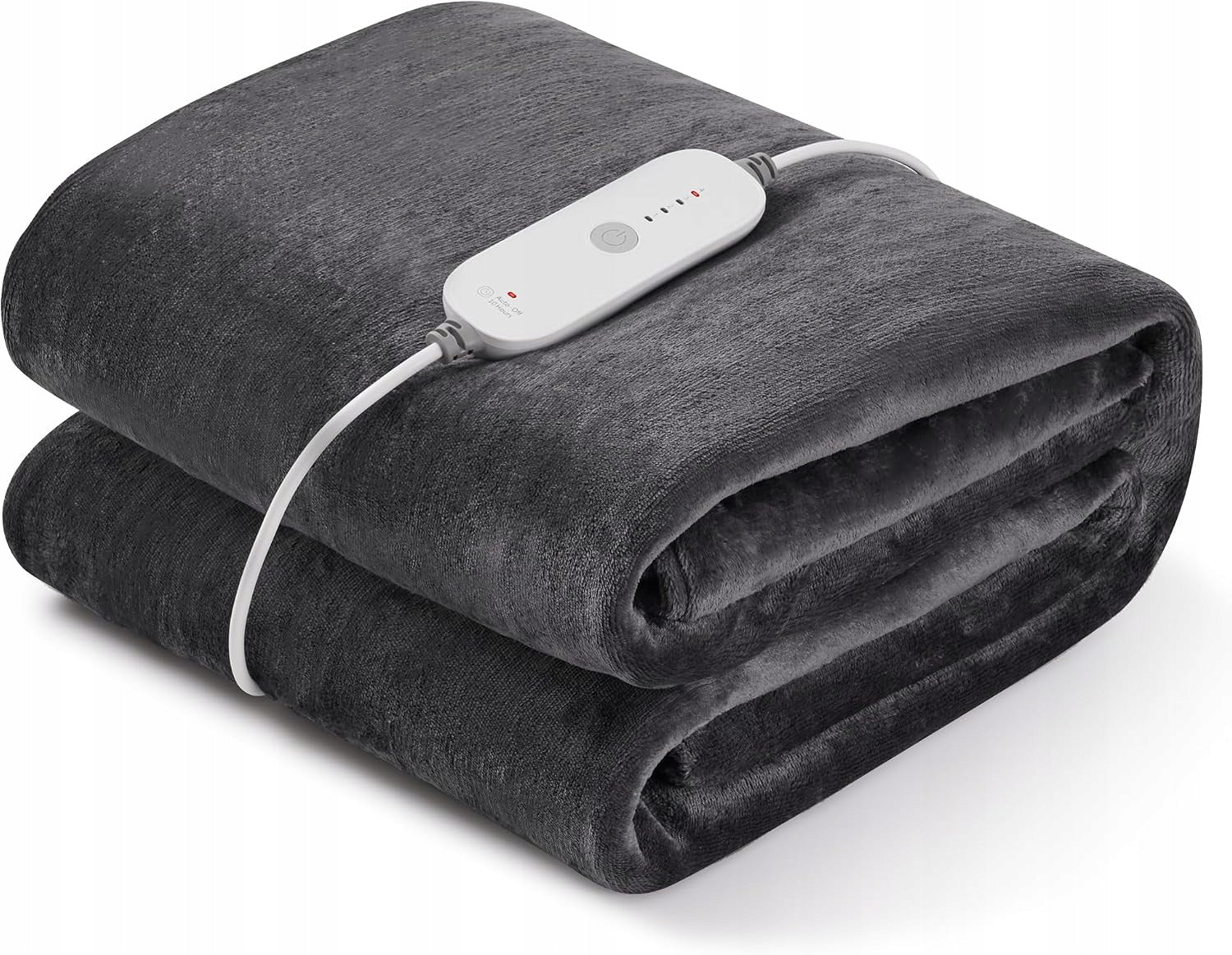 Electric heating blanket4 heat and automatic shut-off Dark grey 150x200 cm