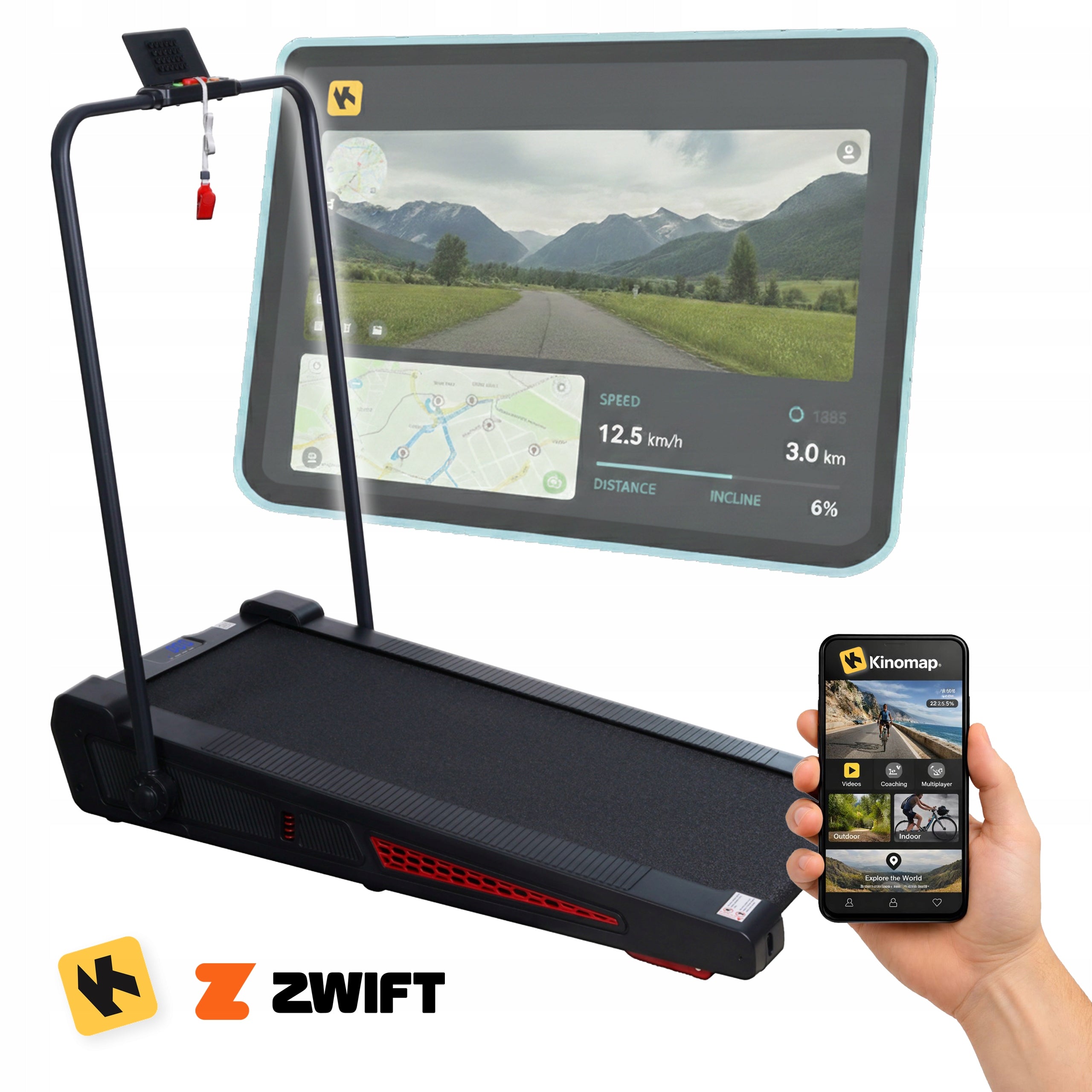 Electric home treadmill Tollo Corciano walkingpad 2in1 3HP 130 kg 14km/h Manufacturer code 3750