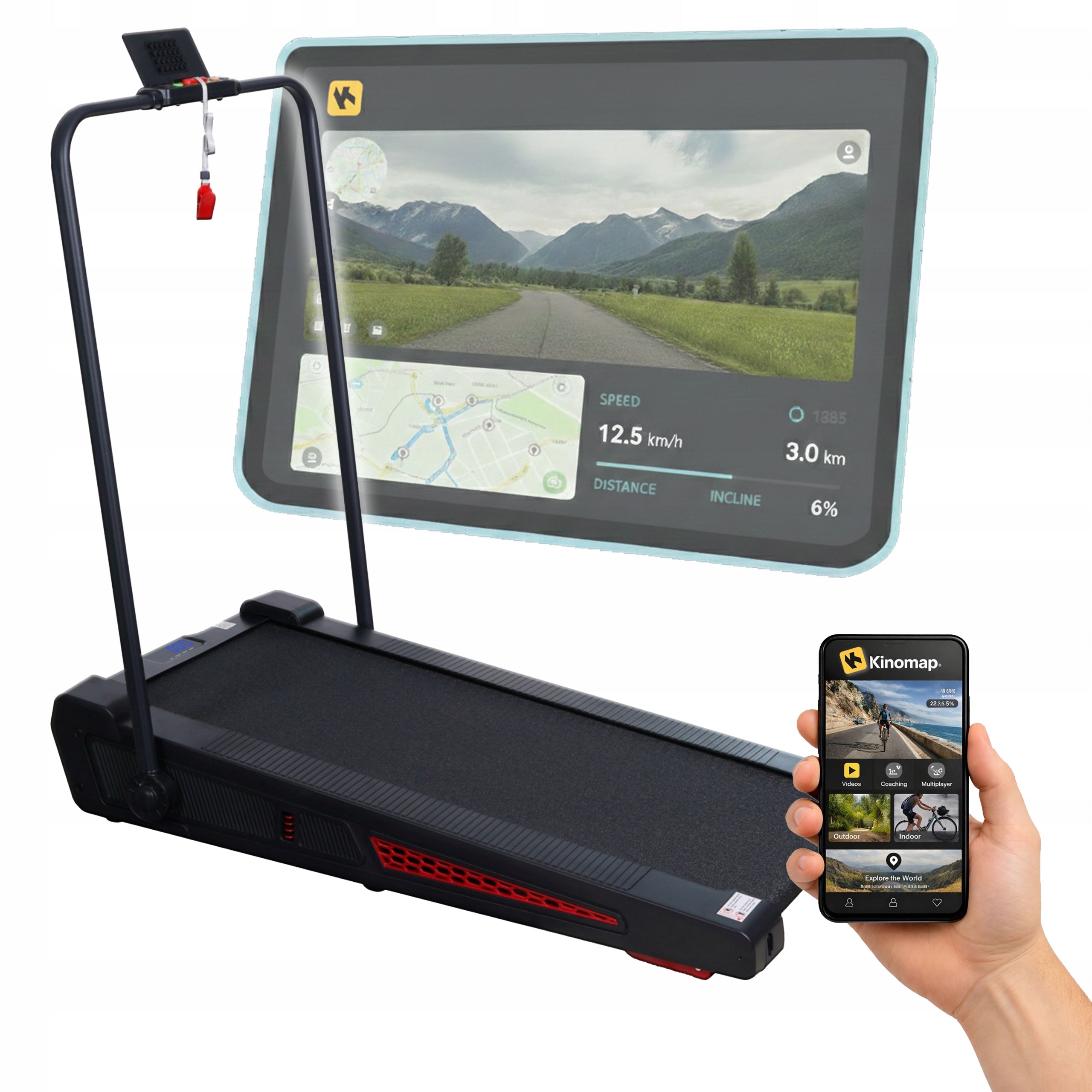 Electric home treadmill Tollo Corciano walkingpad 2in1 3HP 130 kg 14km/h