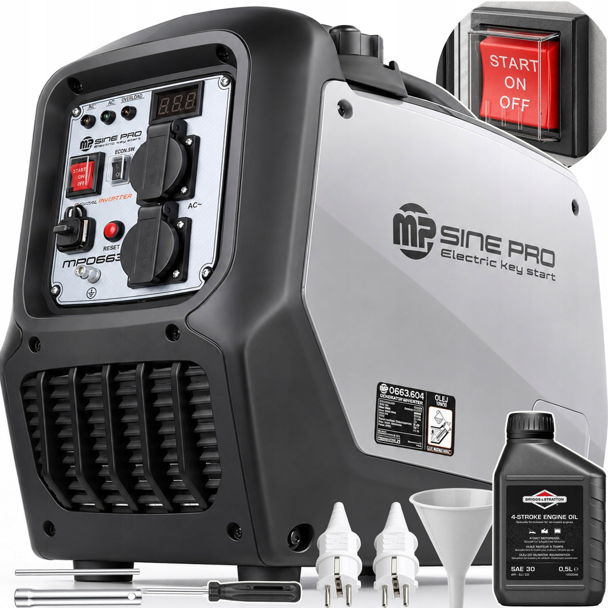 Electric inverter start unit 3,9KW muted MP SINUS PRO