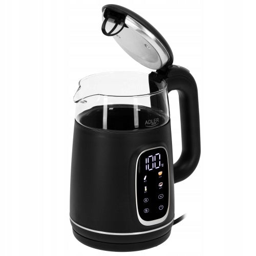 Electric kettle Adler with temperature control AD1305 2200W 1,7l black Brand ADLER