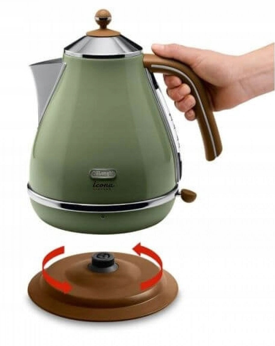 Electric kettle DE LONGHI KBOV2001.GR 1.7L Safety lid lock