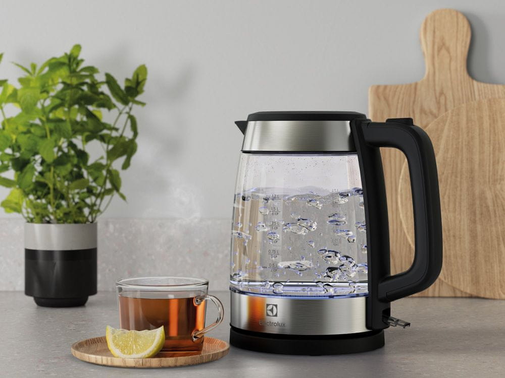Electric kettle Electrolux E4GK1-4GB 2200 W 1,7 l silver/grey Manufacturer code E4GK1-4GB