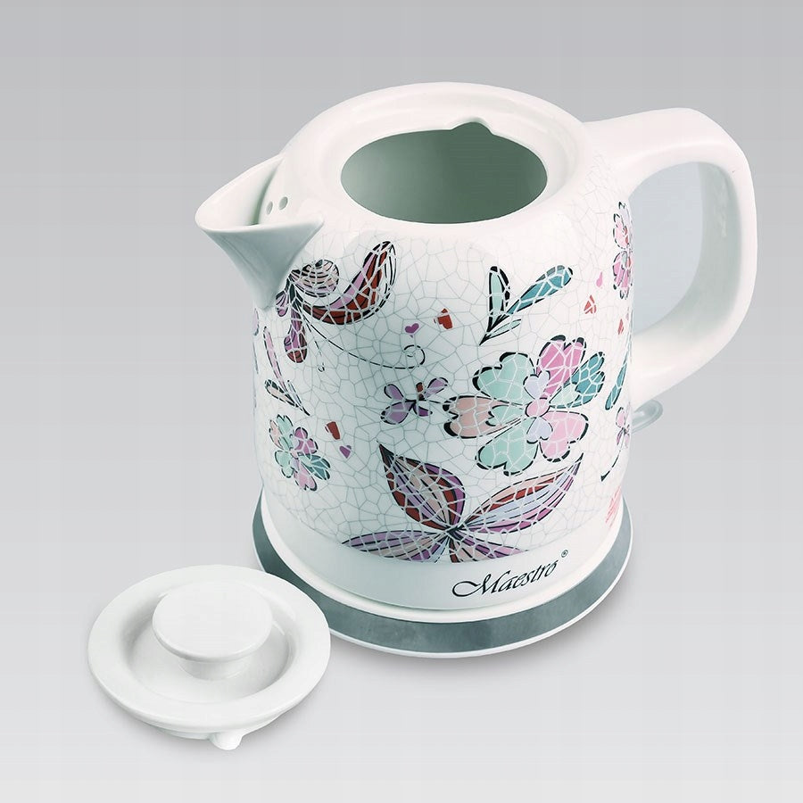 Electric kettle Maestro MR-068-FLOWERS 1500 W 1,5 l white Manufacturer code MR-068
