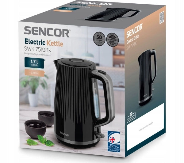 Electric kettle Sencor SWK 7519BK 1,7L 2200W Black Brand Sencor
