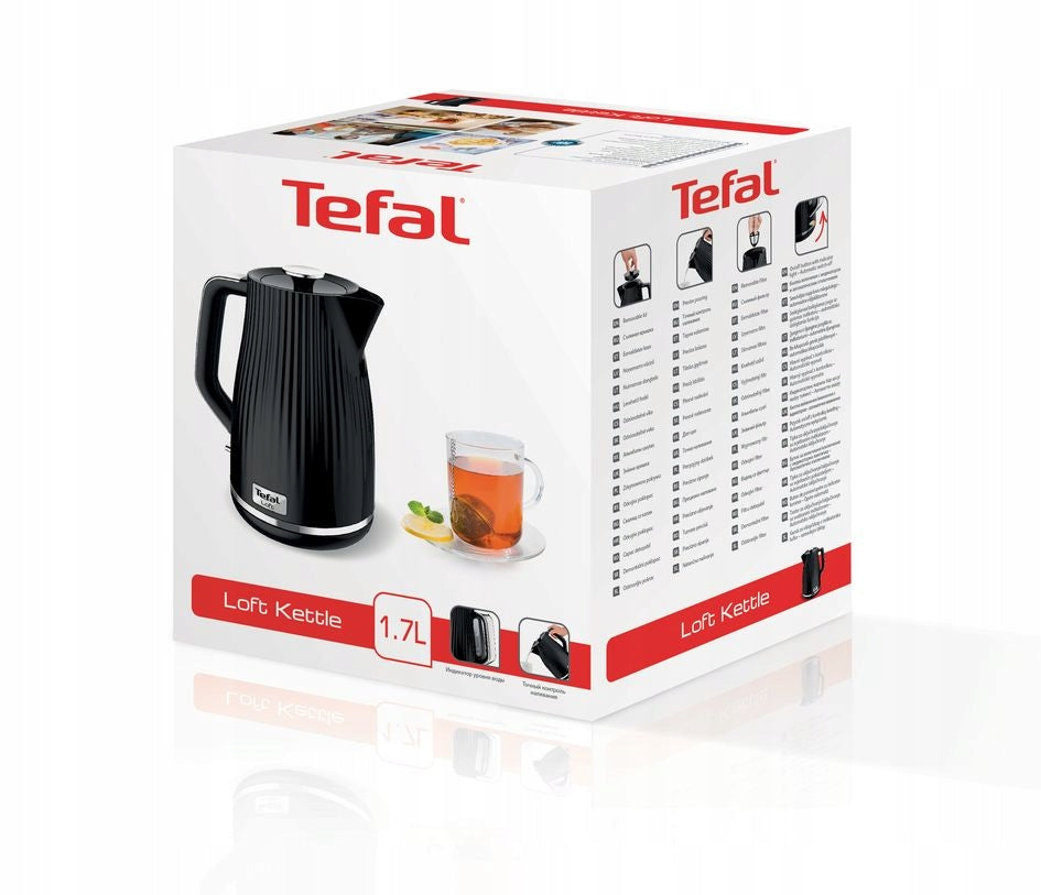 Electric kettle TEFAL Loft 2400 W black KO250830 Manufacturer code KO250830