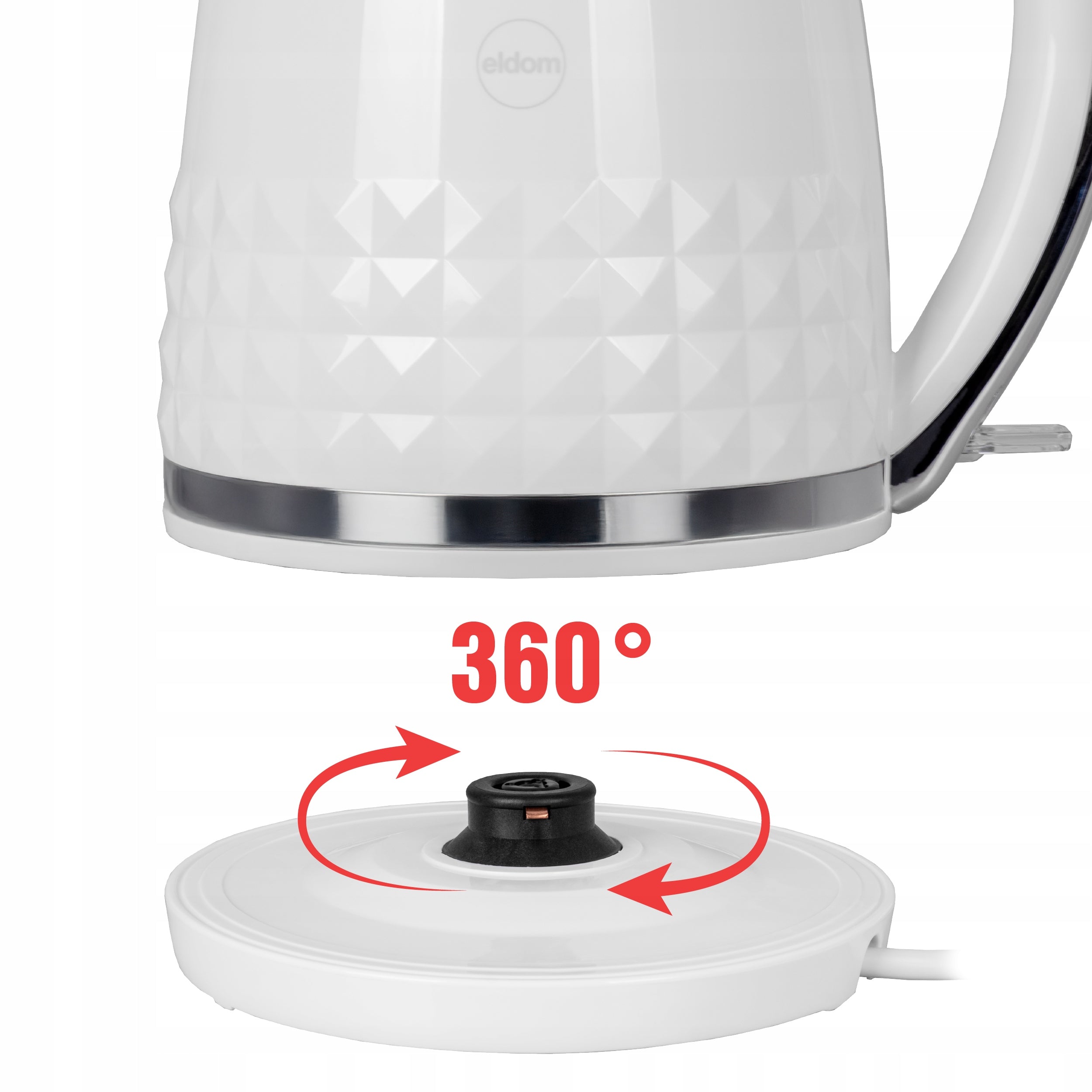 Electric kettle white ELDOM C270 1,7L Brand Eldom