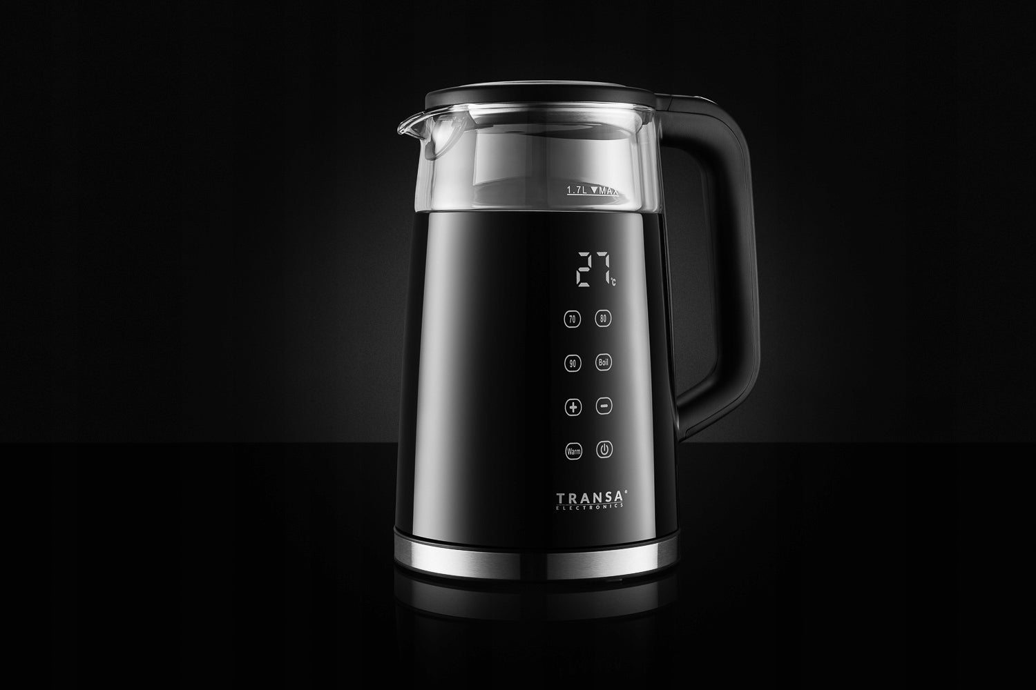 Electric kettle with TEMPERATURE CONTROL LCD PANEL 1,7 L 2200 W Packaging status original