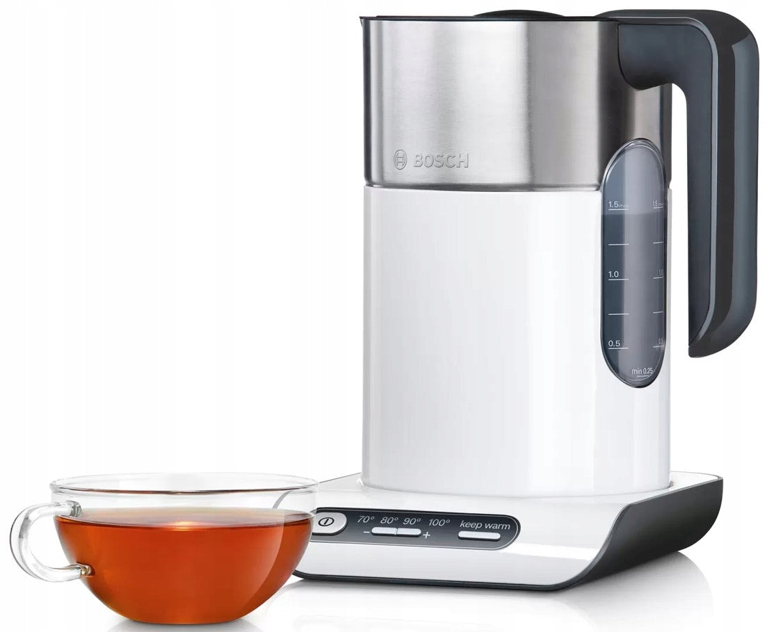 Electric kettle with temperature control Bosch TWK8611P 2400W 1,5L White EAN (GTIN) 4242002824628