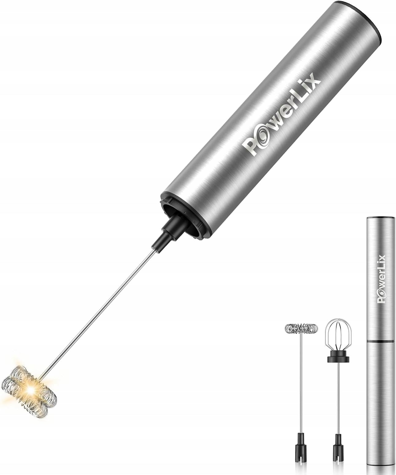 Electric milk frother 3in1 POWERLIX, USB-C, 10000 rpm