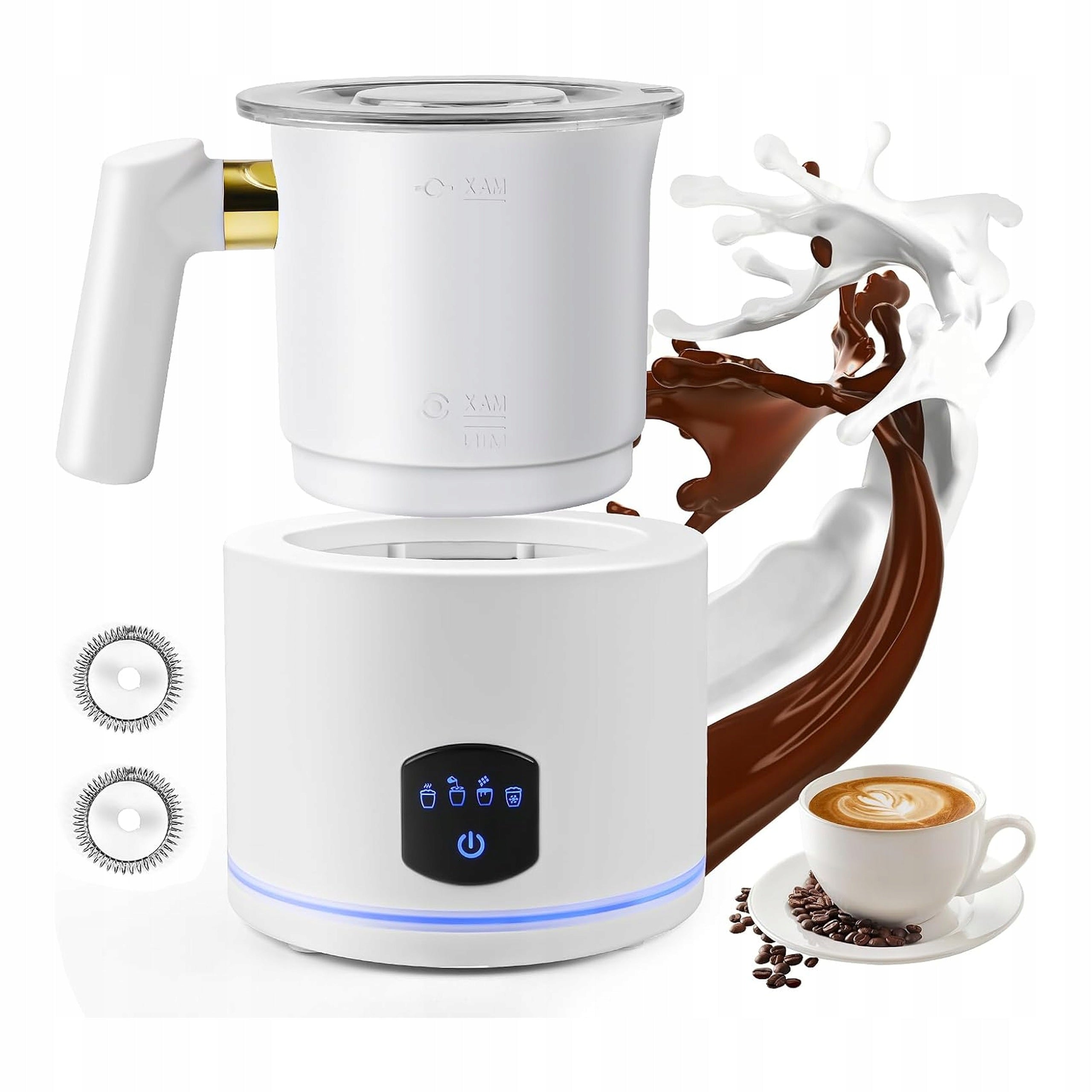 Electric milk frother 4in1 430ml 400W hot and cold for latte