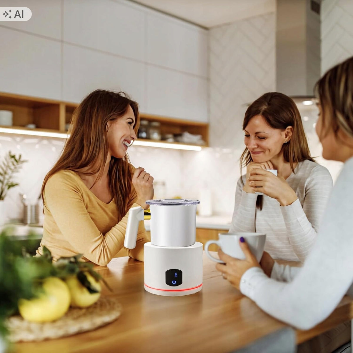 Electric milk frother 4in1 stainless steel 400W 430ml white Manufacturer code B0DK39KQ6T