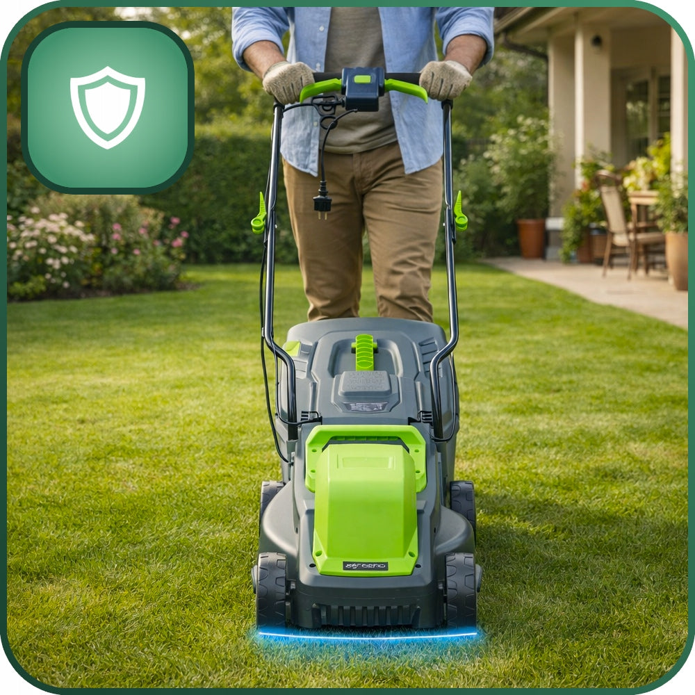 Electric mower 32cm 2200W Mega STRONG 2x KNIFE Large basket agreeno AG021 Packaging status original