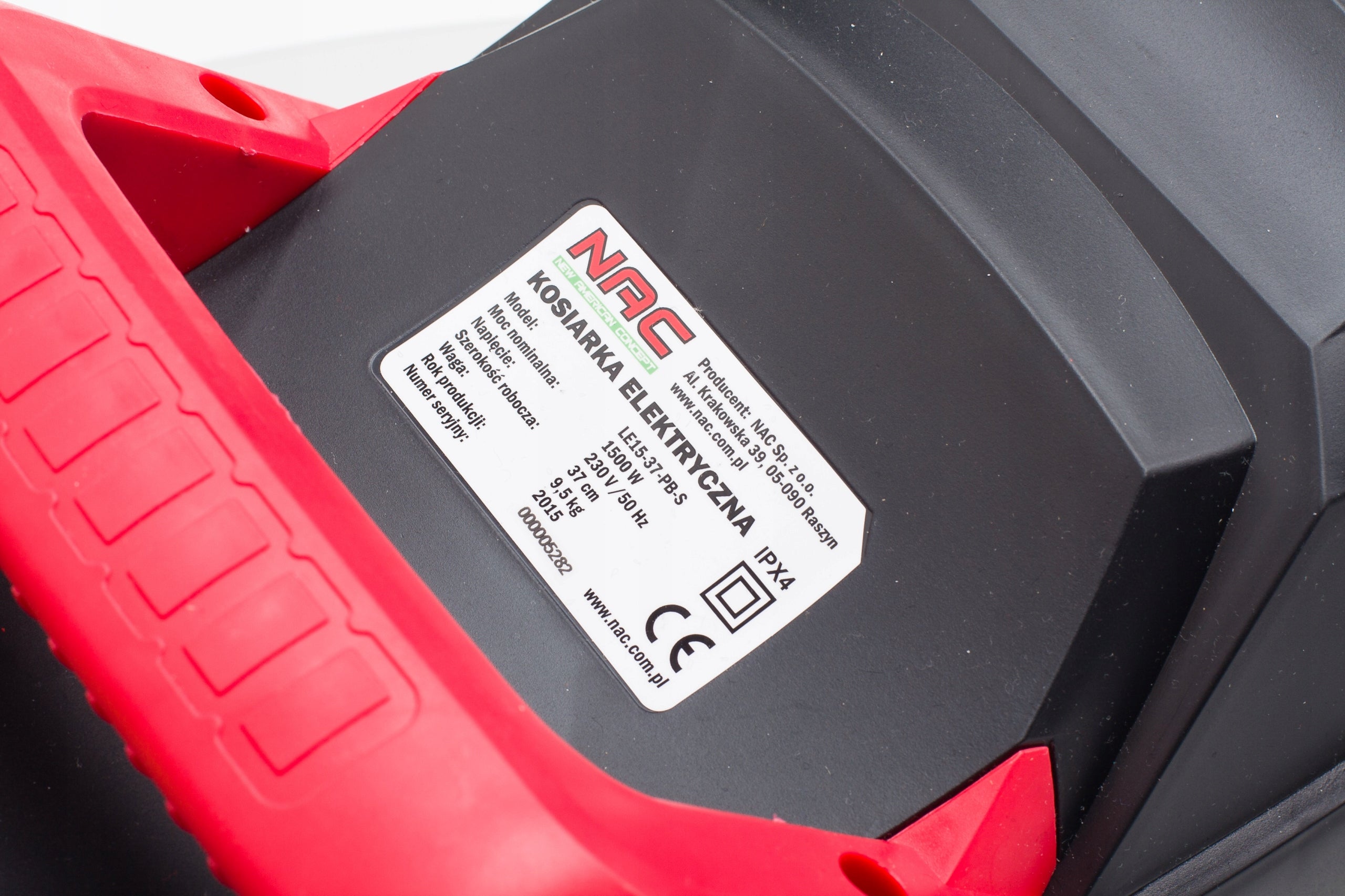 Electric mower NAC LE15-37-PB-S 1500W 37cm Manufacturer code LE15-37-PB-S