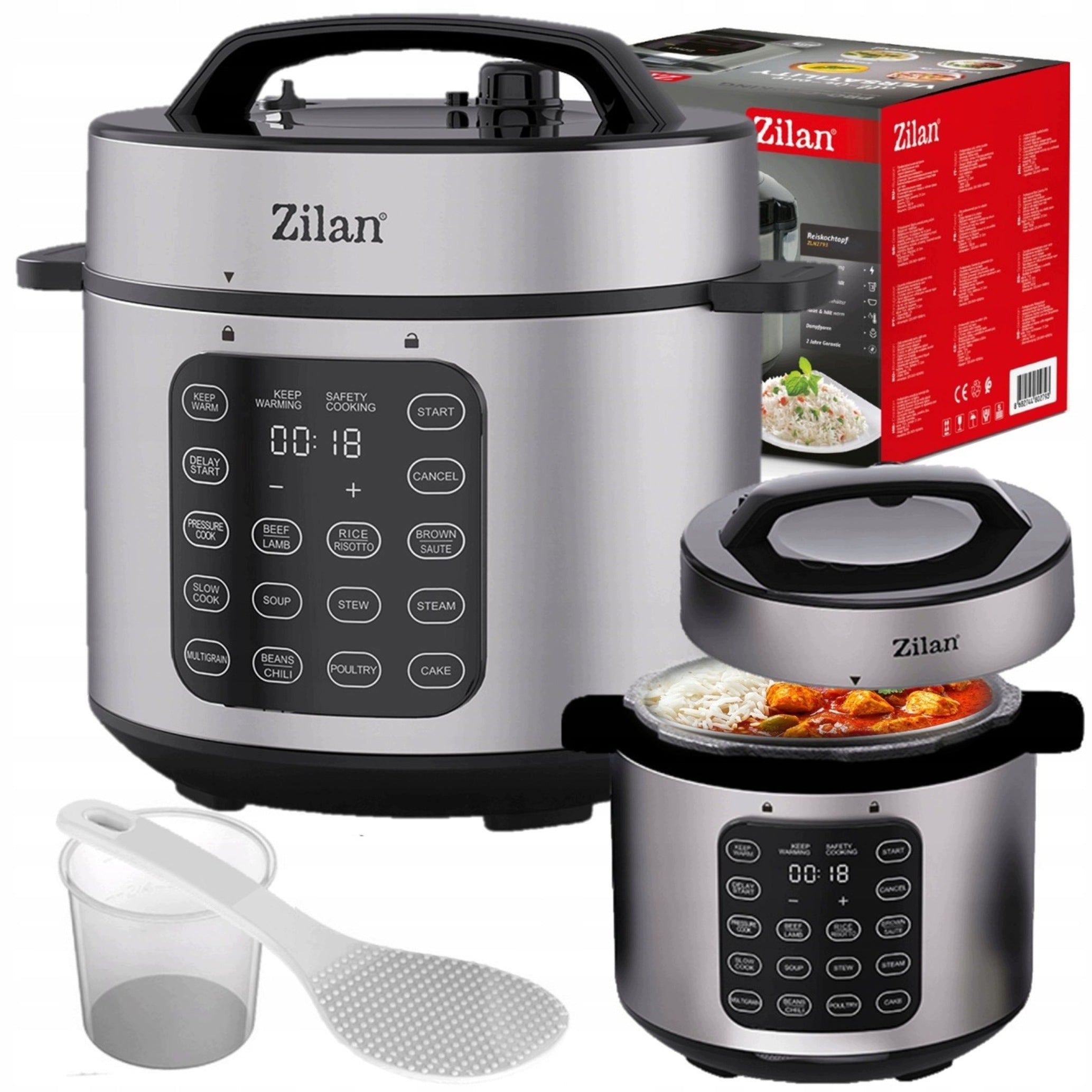 Electric multicooker PRESSURE COOKER RICE COOKER 6 LITERS 1000W