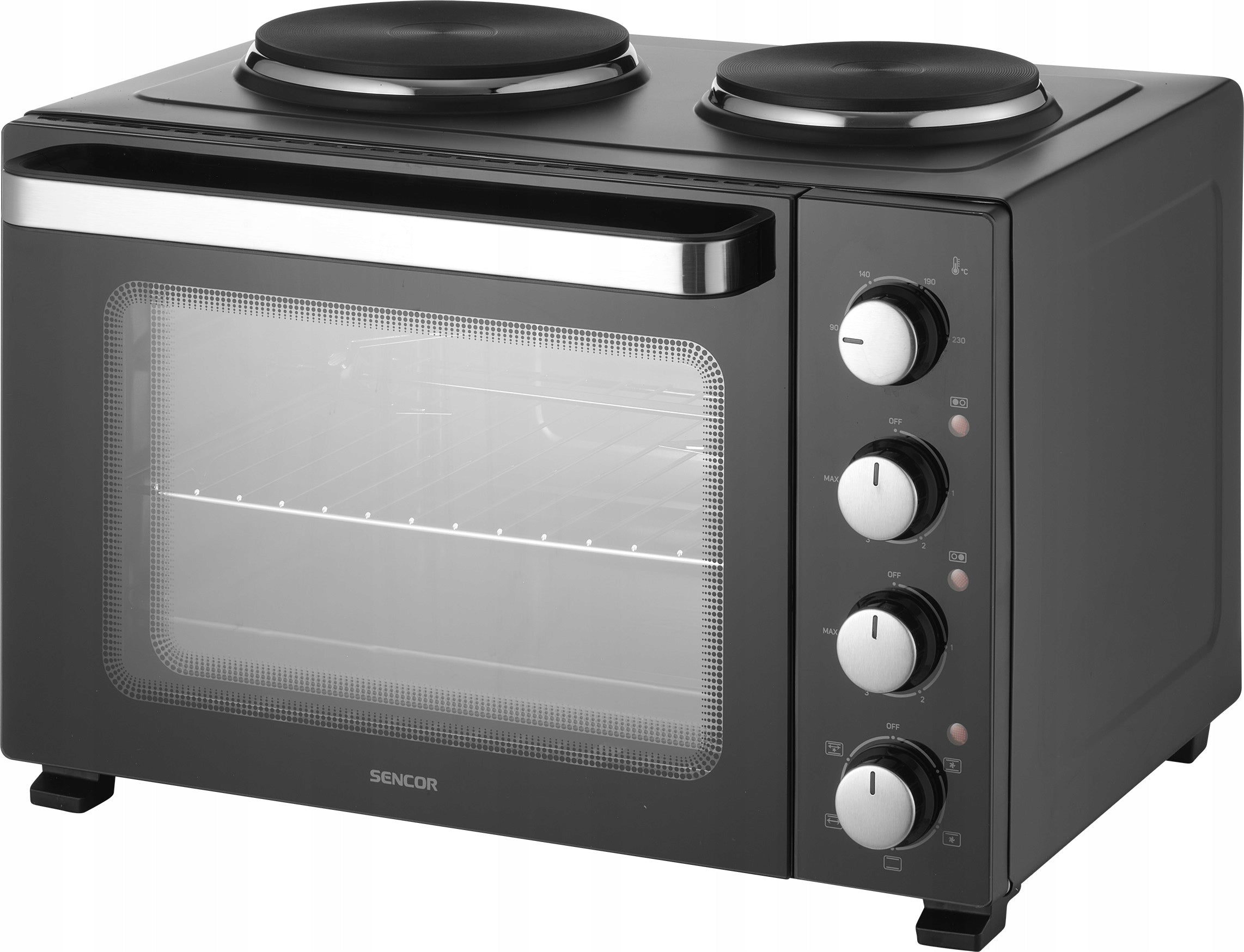 Electric oven 35L +2 COOKTOPS 3200W SENCOR SEO3500BK Manufacturer code SEO 3500BK