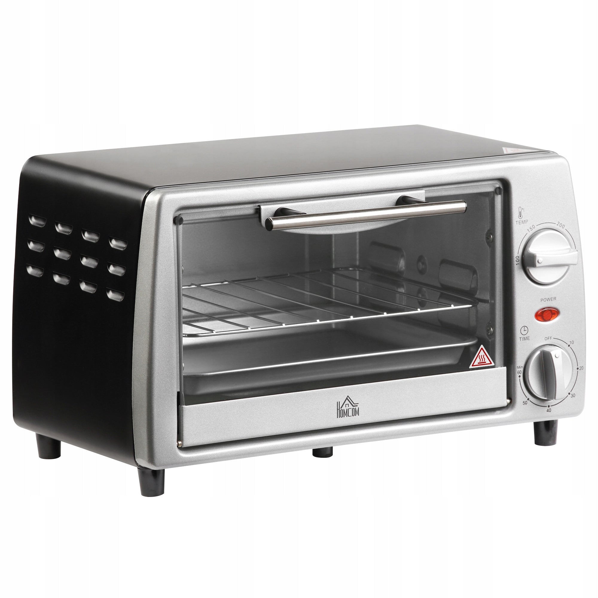 Electric oven HOMCOM, 10 litres, 750 W BLACK/SILVER