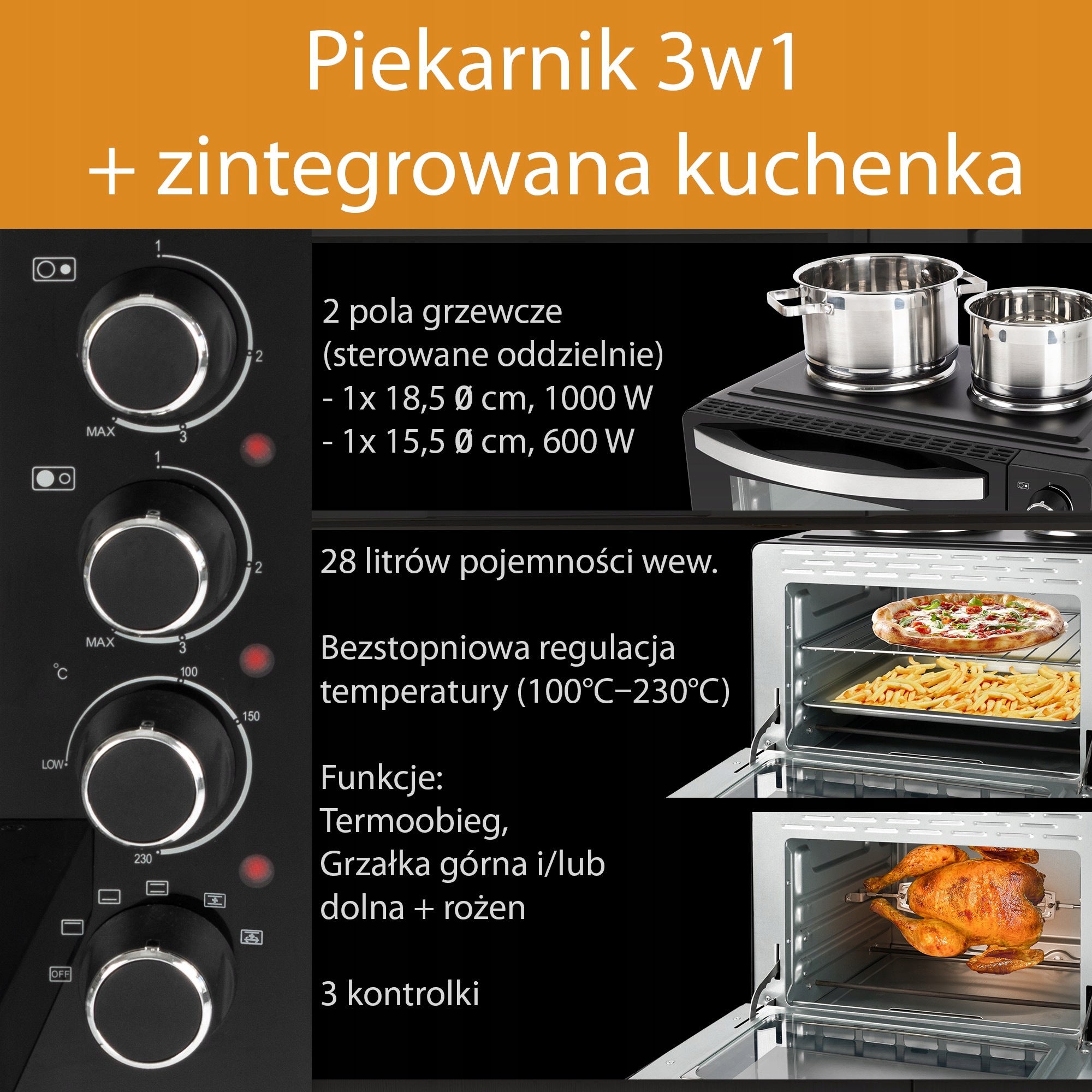 Electric oven with electric stove Clatronic KK 3786 Manufacturer code 263984
