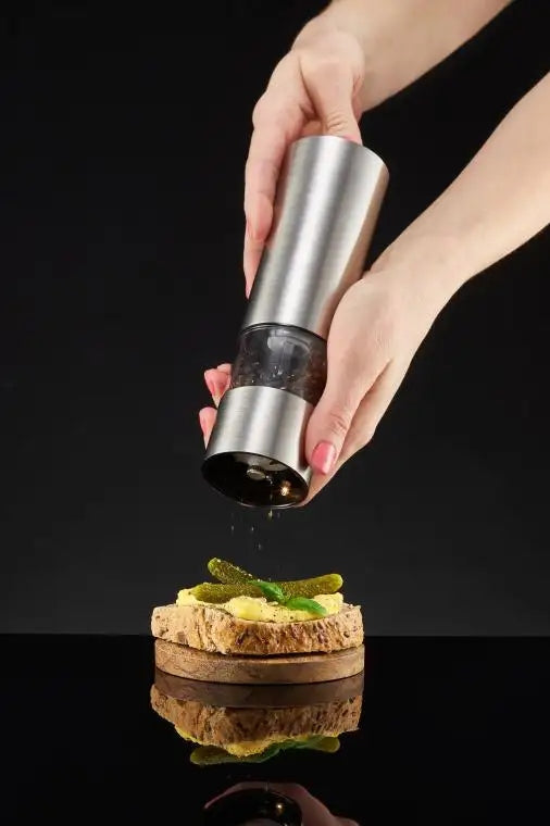 Electric pepper and salt grinder 19 cm Steel AMBITION Packaging status original