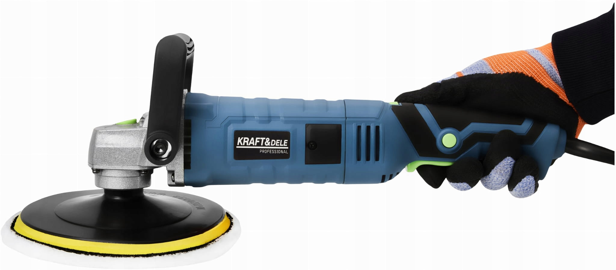 Electric polisher 2650W 180mm 800-3300 rpm set XXL KD3079 KRAFT&DELE Product weight with unit packaging 4 kg