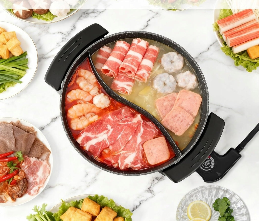 Electric pot Food Party Hot Pot 6 l 2 chambers 1200 W Packaging status original