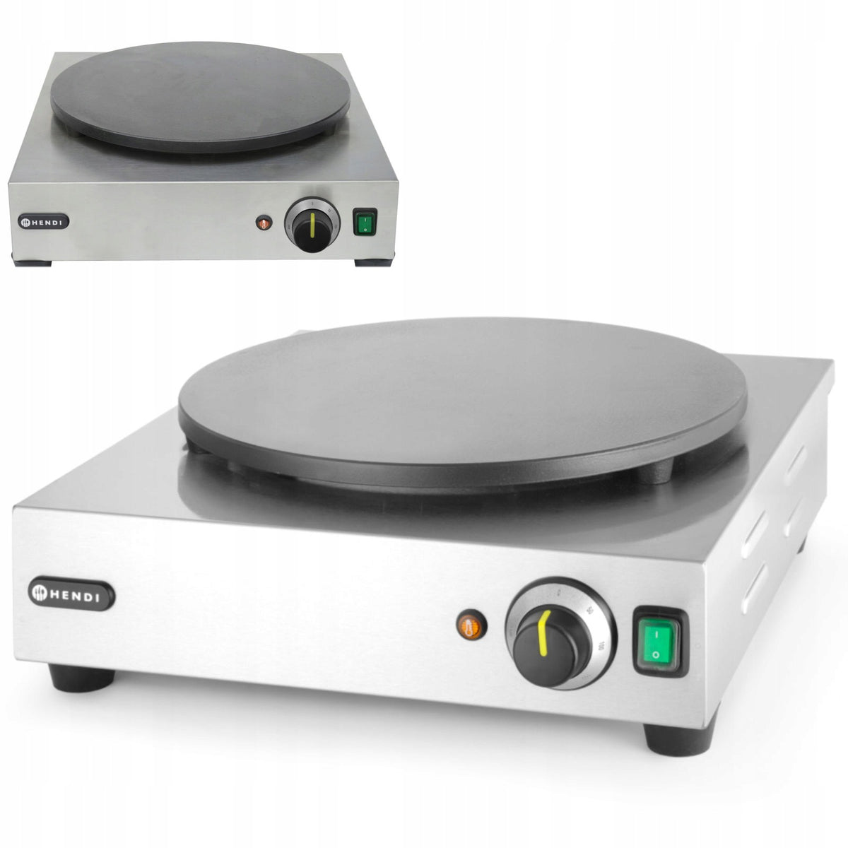 Electric round pancake maker diameter 40 cm 3000 W - Hendi 212028