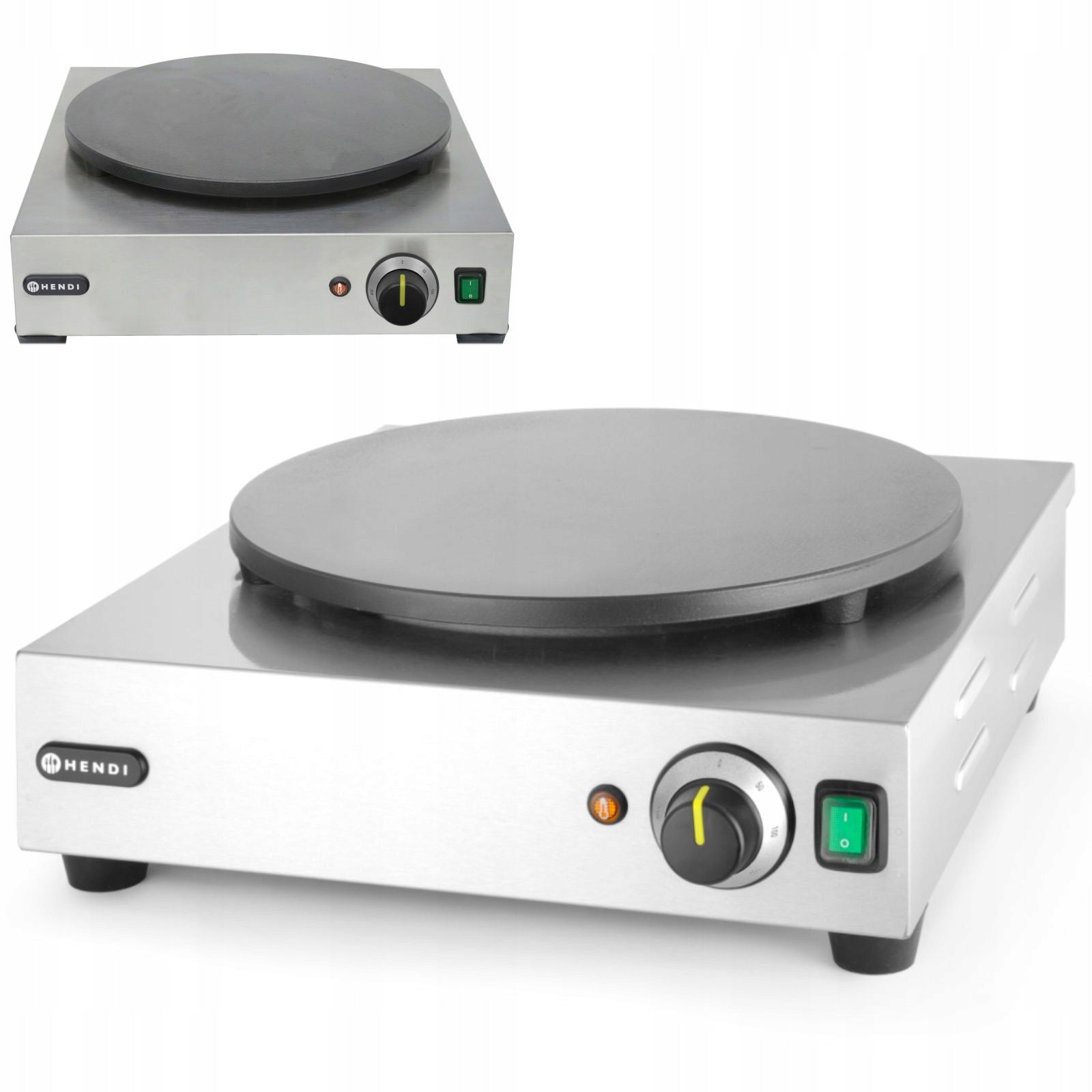 Electric round pancake maker diameter 40 cm 3000 W - Hendi 212028