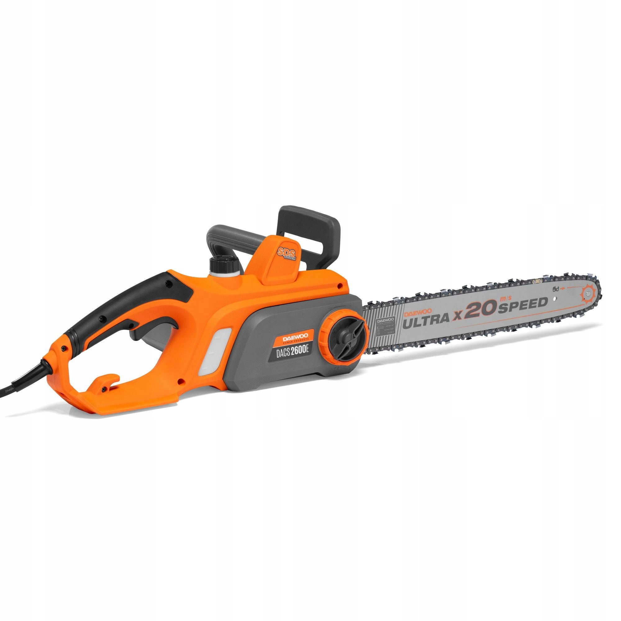 Electric saw DAEWOO DACS 2600E 2400W 40 cm + Glasses and Gloves Packaging status original
