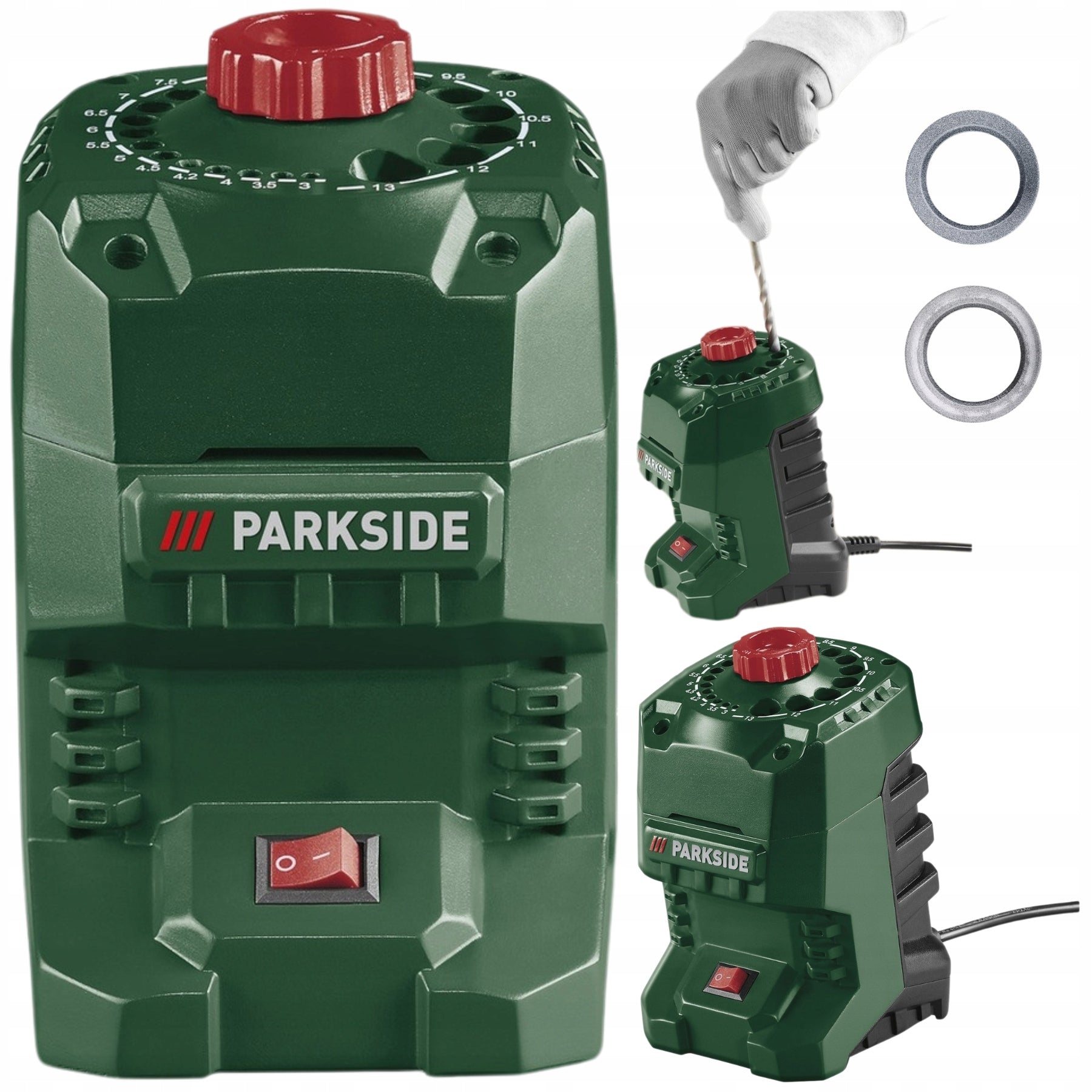 Electric sharpener for drills PARKSIDE PBSG 95 F6 95W 3-13 mm + stones