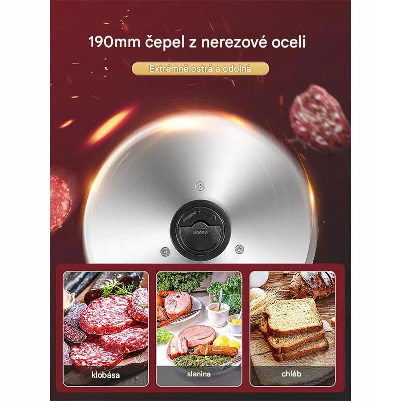 Electric slicer SL-5191M23D, adjustable thickness 0 - 15 mm, black Brand no brand
