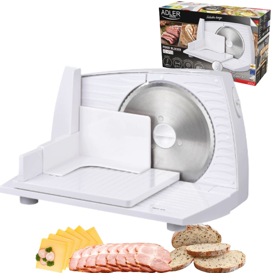 Electric slicer for bread sausages smooth cutting adjustment 0-15mm