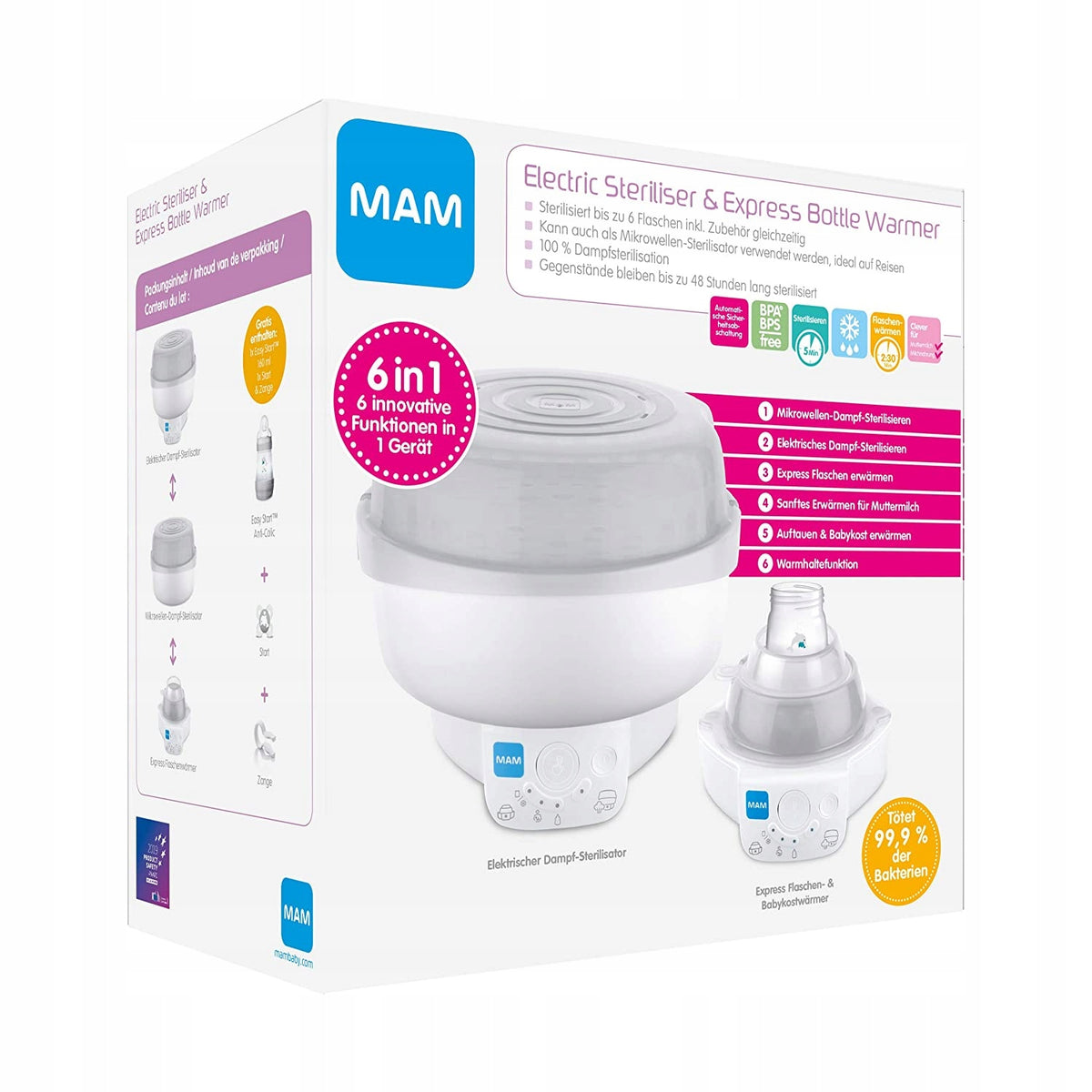 Electric sterilizer Mam 1200 W