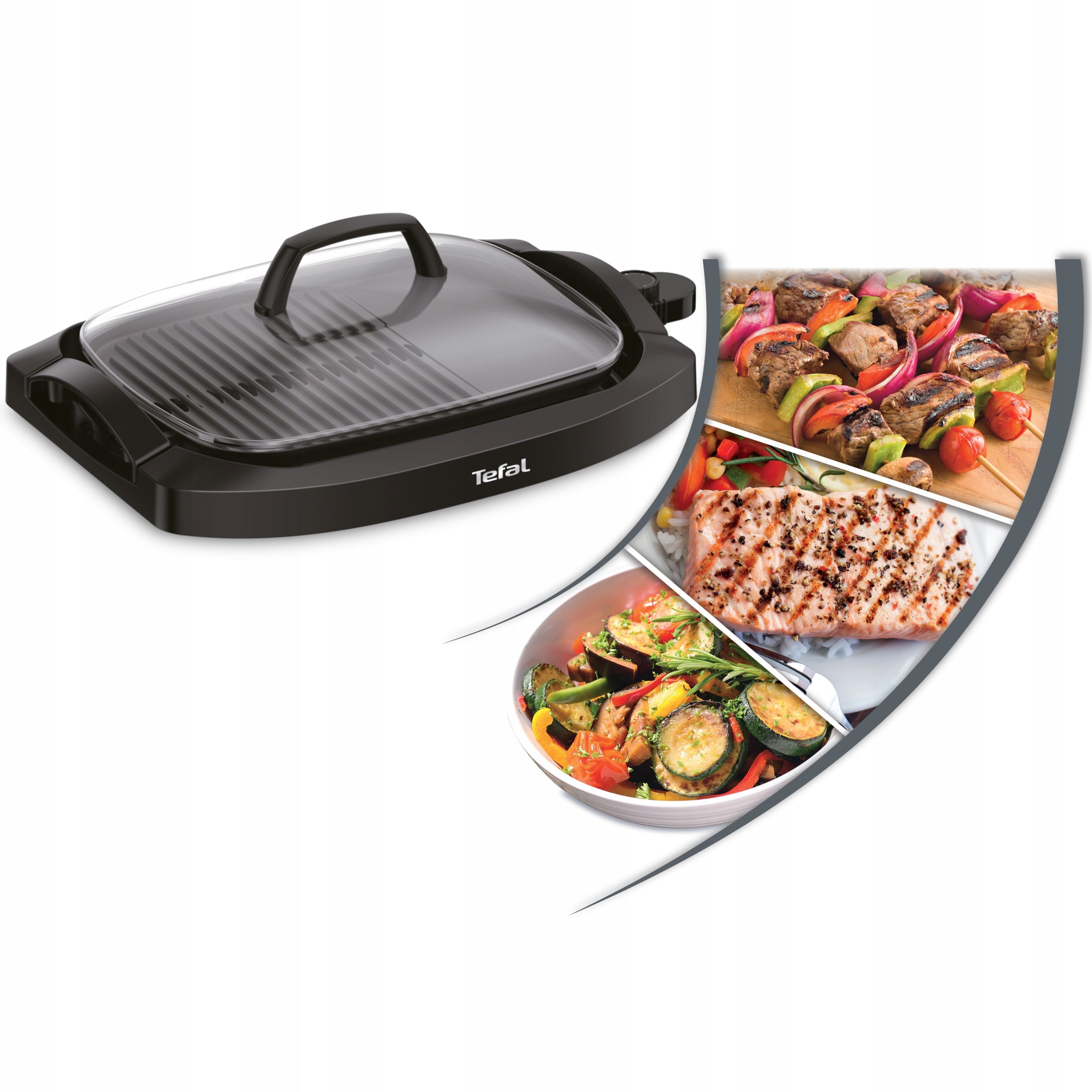 Electric table grill Tefal CB6A0830 black 2000 W