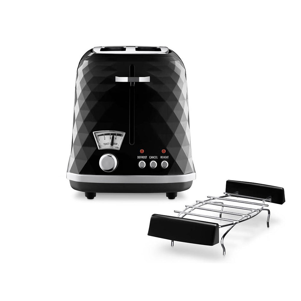 Electric toaster DeLonghi Brillante CTJ2103.BK 900 W, black Power rating 900 W