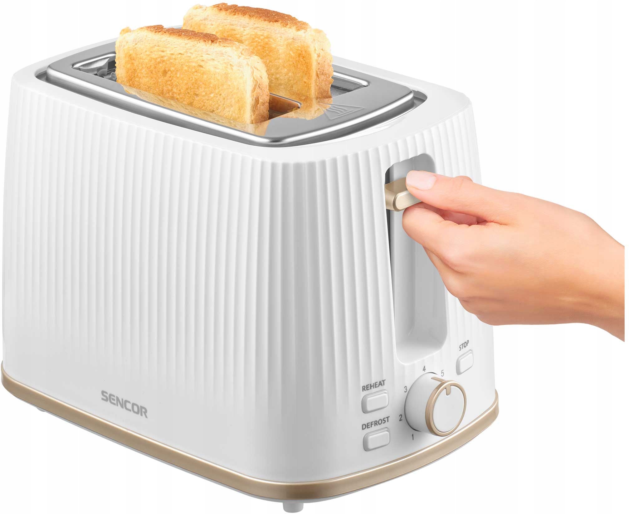 Electric toaster SENCOR STS 7510WH 2 toast 930W defrosting