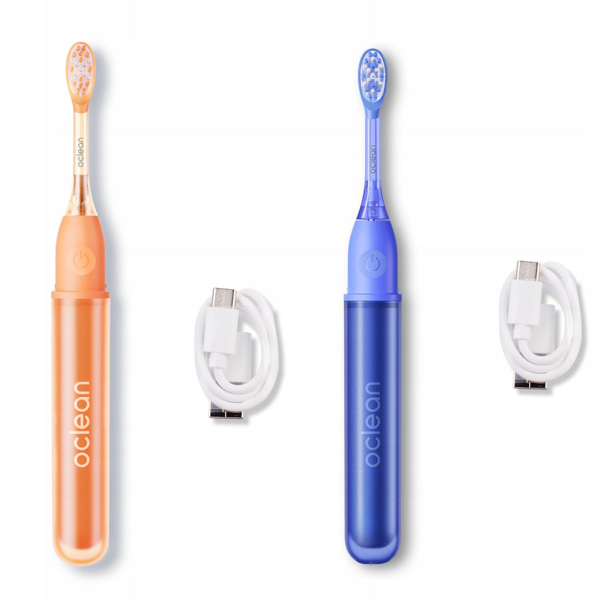 Electric toothbrush Oclean Ease set of 2 orange + blue Manufacturer code C01000626_C01000627