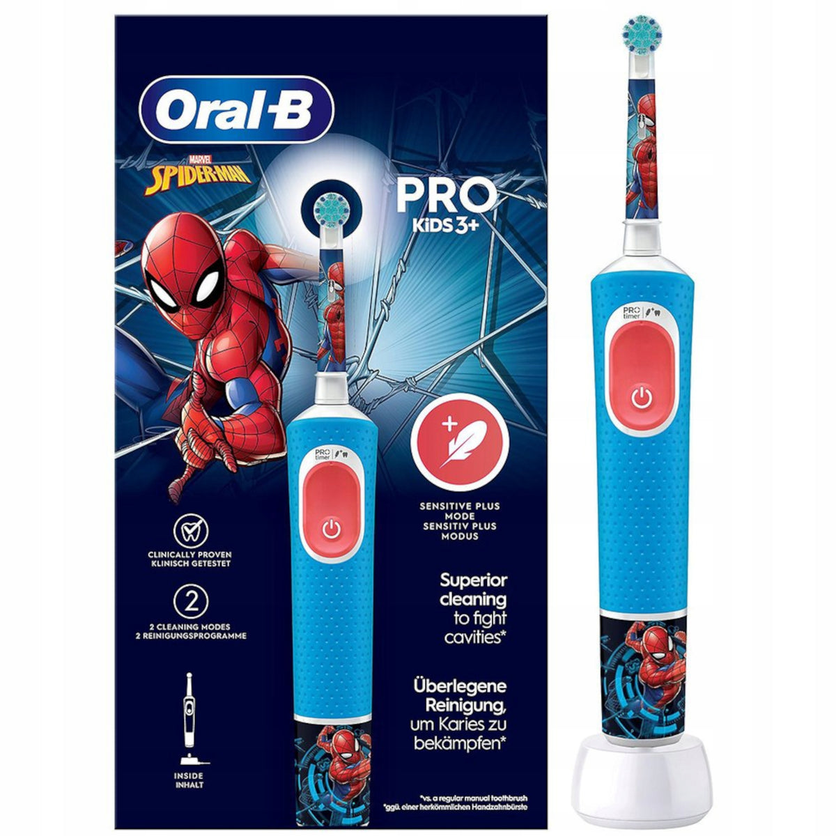 Electric toothbrush Oral-B PRO Kids 3+ Spider-Man