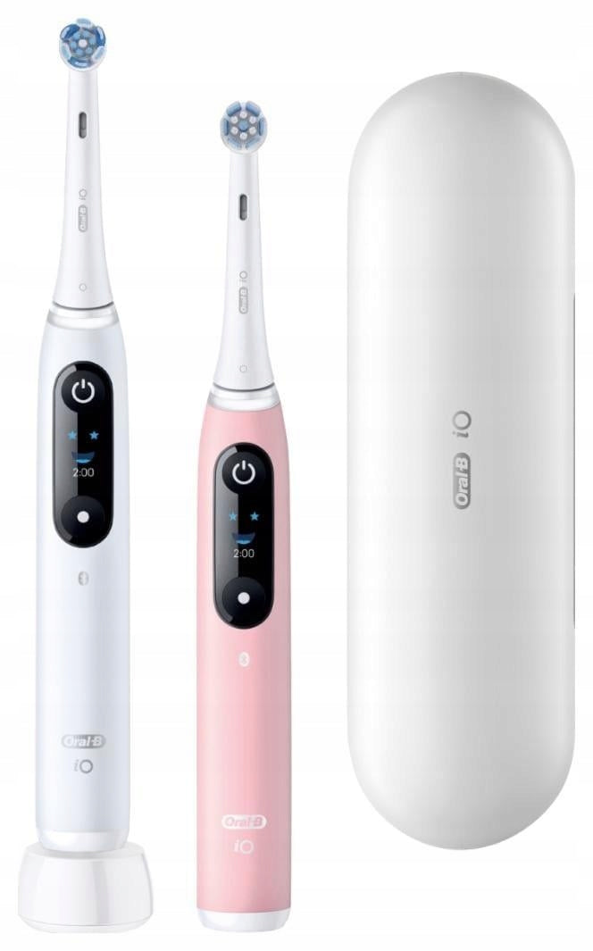 Electric toothbrush Oral-B iO 6 Duo white/pink + case