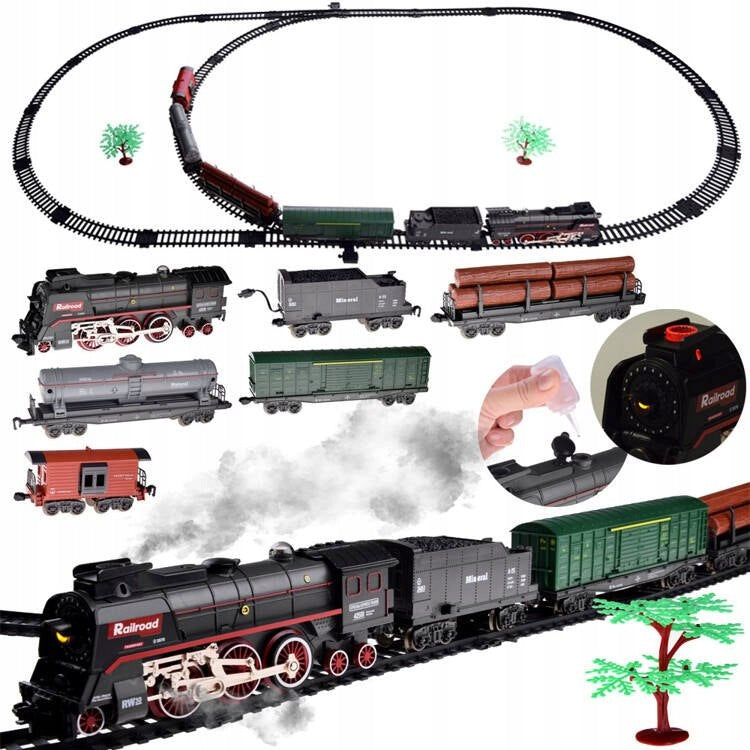 Electric train 185x99cm smoke steams sound effect RC0622