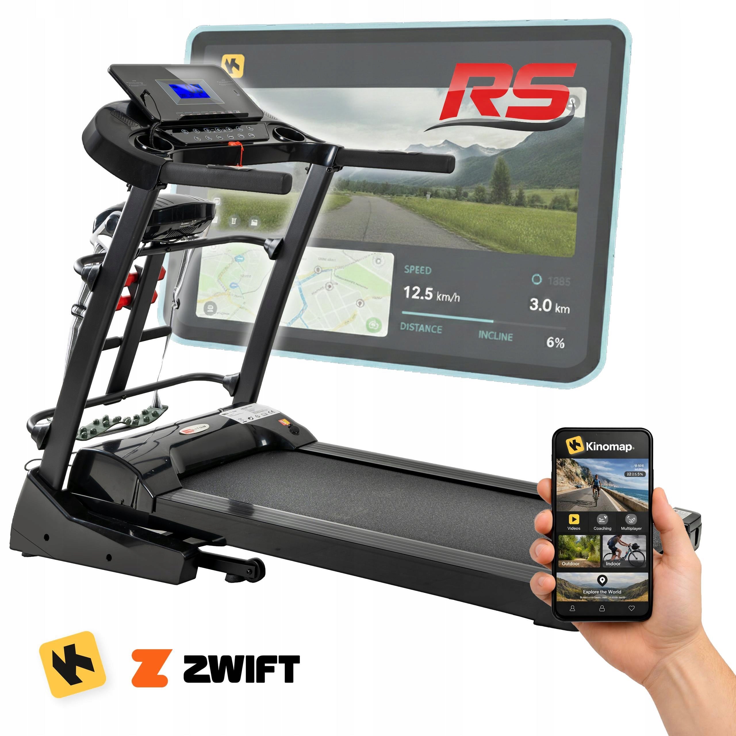Electric treadmill Vigo RS Electric angle change 150kg 20km/h Corciano