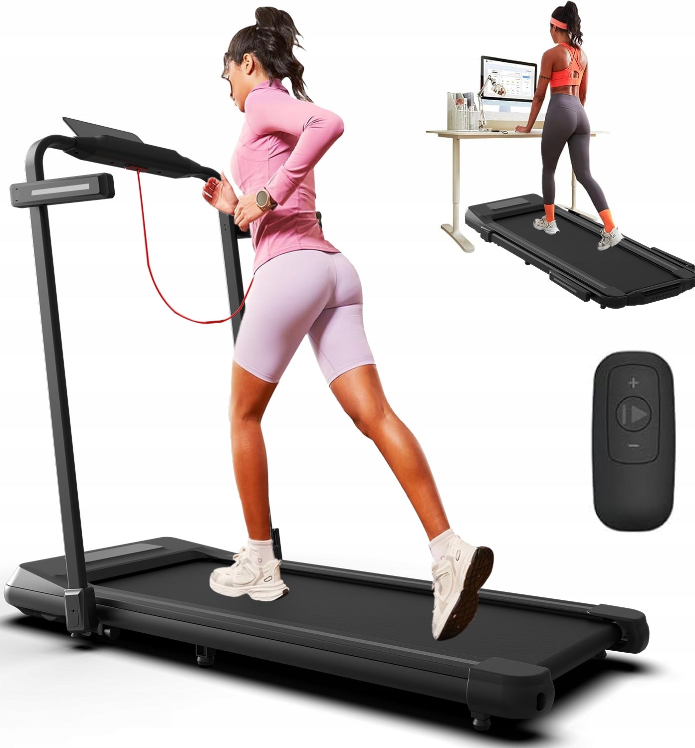 Electric treadmill folding under bed 1-15 km/h slope application 120kg