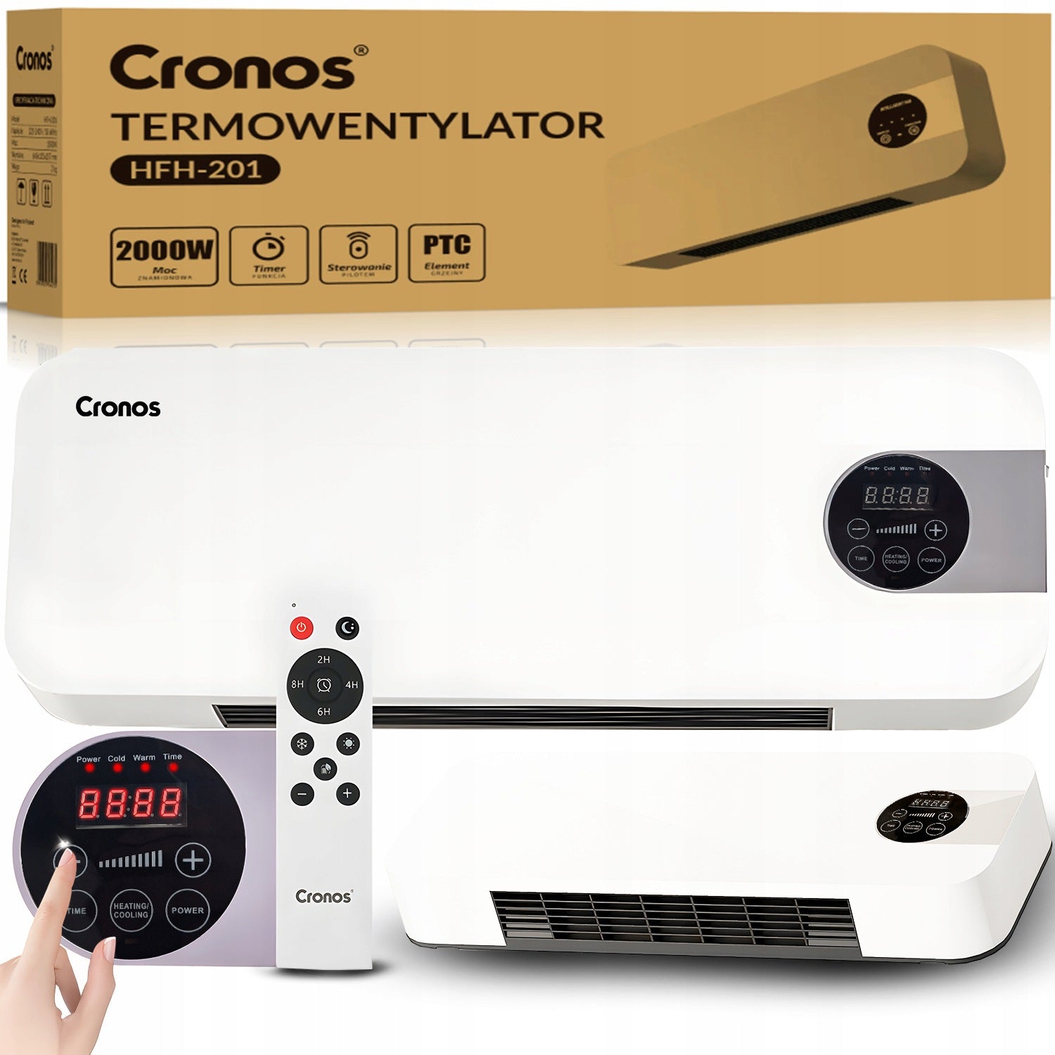 Electric wall heater Cronos HFH-201 1500W