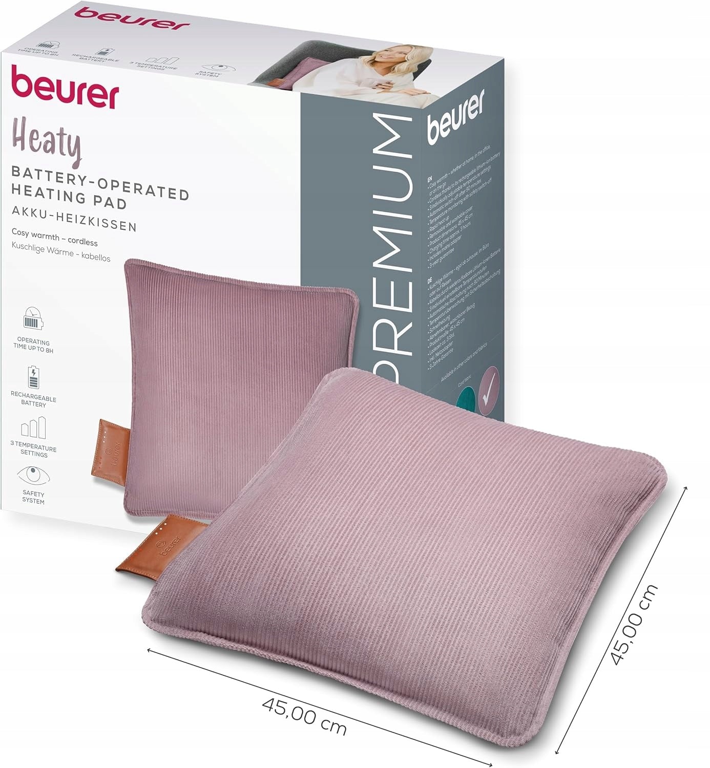 Electric warming cushion BEURER HK 77 Heaty lavender Medical device no