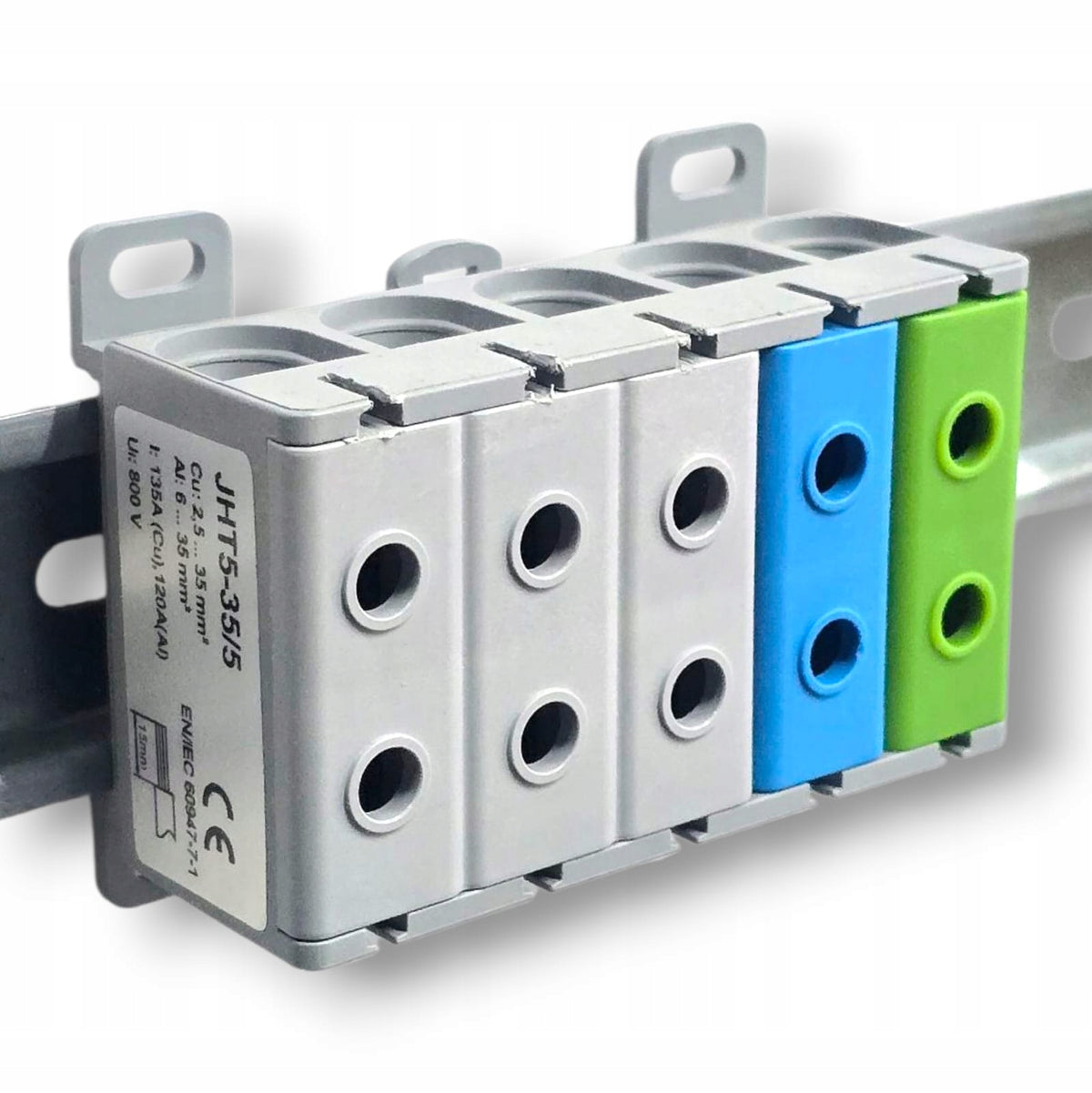 Electrical distribution block 5x35mm