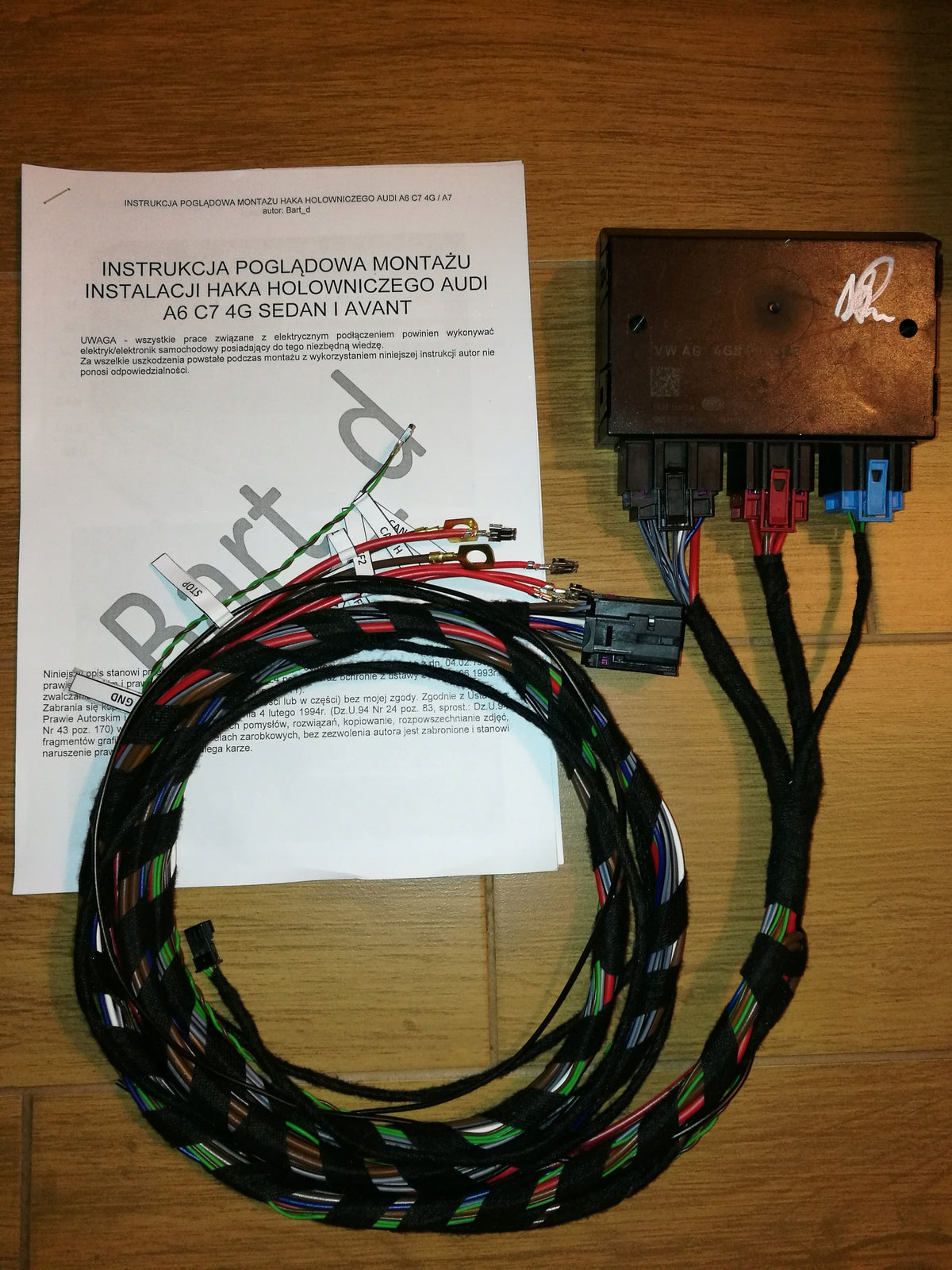 Electrical installation of the ORIS AUDI A7 A6 C7 4G hook EAN (GTIN) 5060875545476