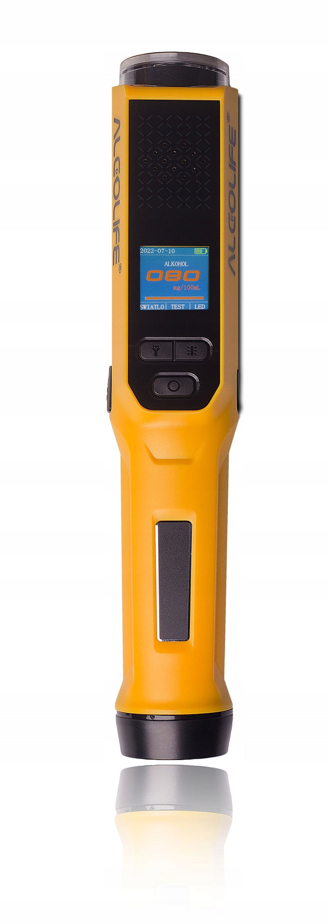 Electrochemical breathalyzer ALCOLIFE F8 without mouthpiece | police quick test 3s