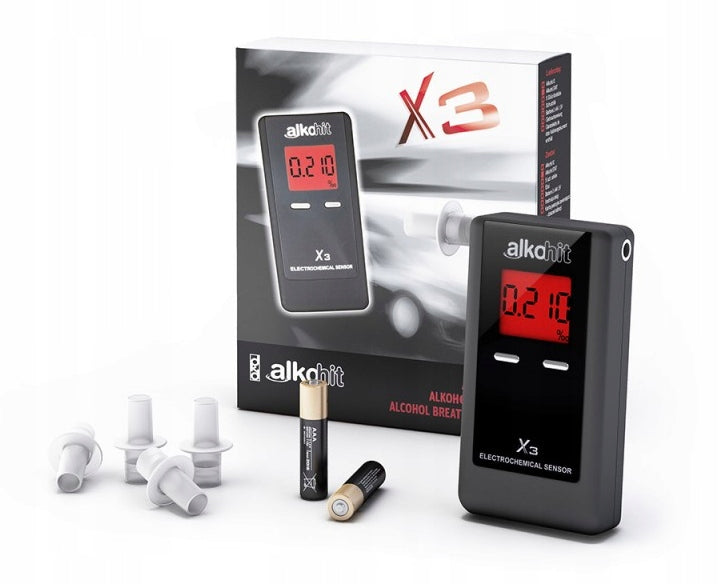 Electrochemical breathalyzer Alkohit X3 free unlimited adjustments Manufacturer code 0135A