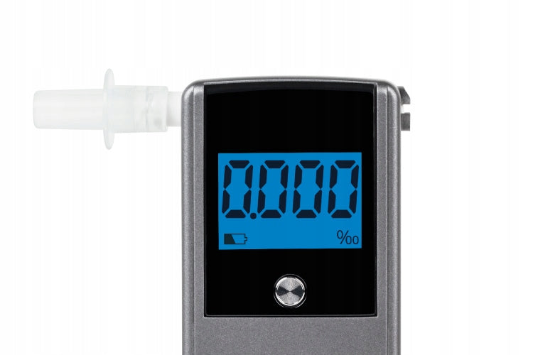 Electrochemical breathalyzer + Case + mouthpieces - Peiying KT-571 Brand Peiying