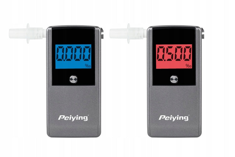 Electrochemical breathalyzer + Case + mouthpieces - Peiying KT-571